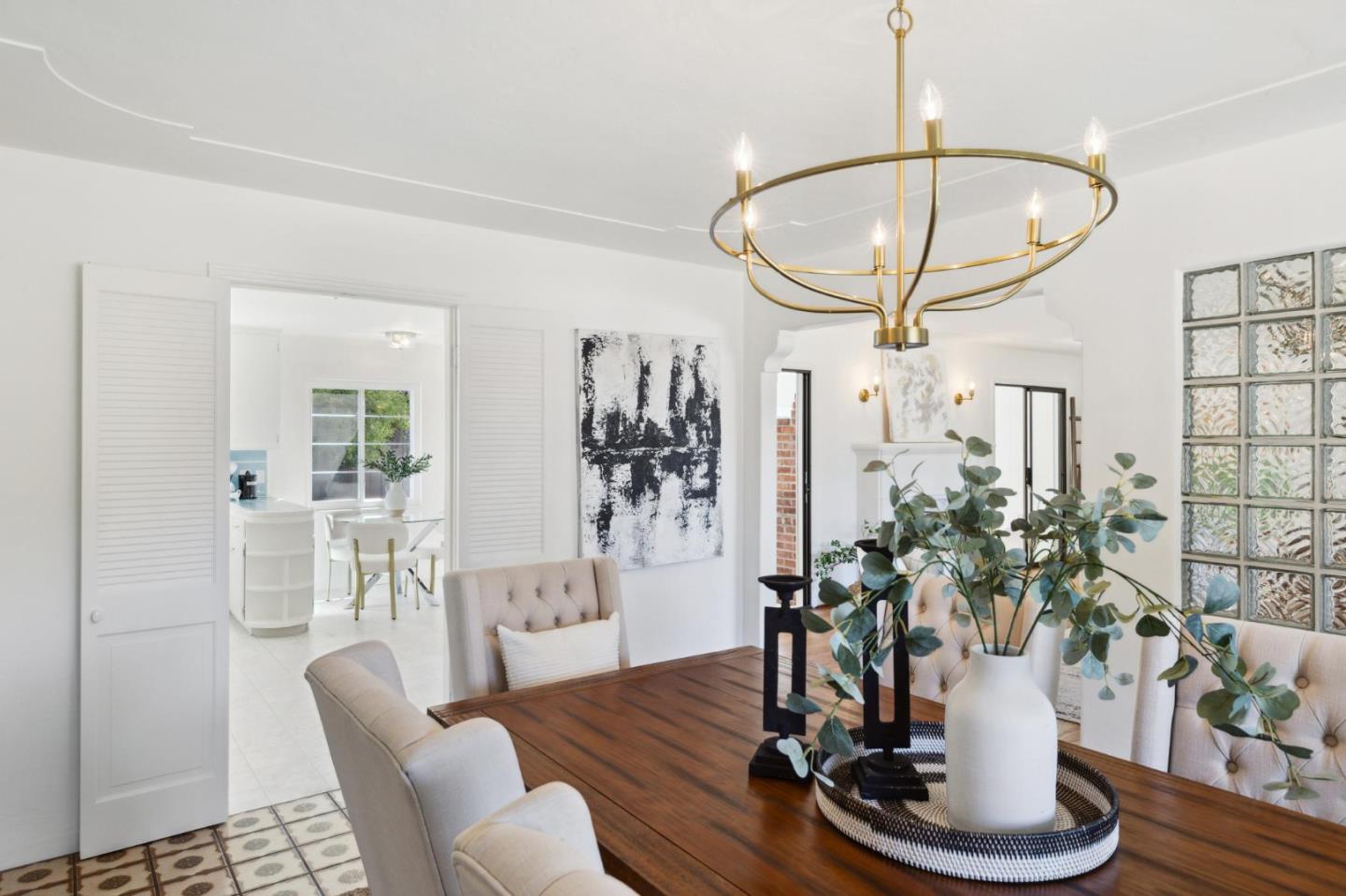 595 Anza Street Mountain View, CA 94041 - Photo 14 of 72 a view of kitchen with furniture and wooden floor