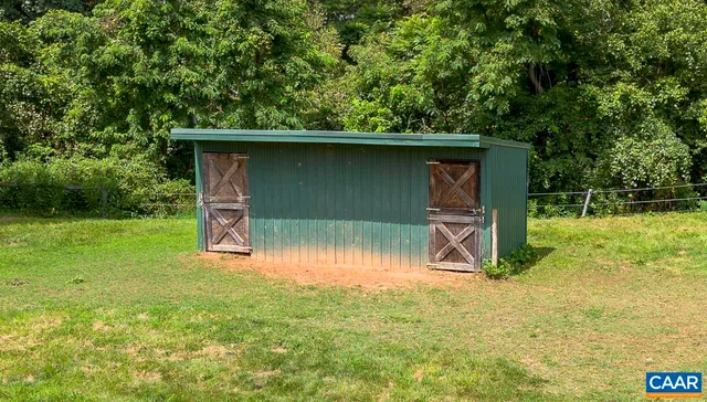 a view of hallway with stairs