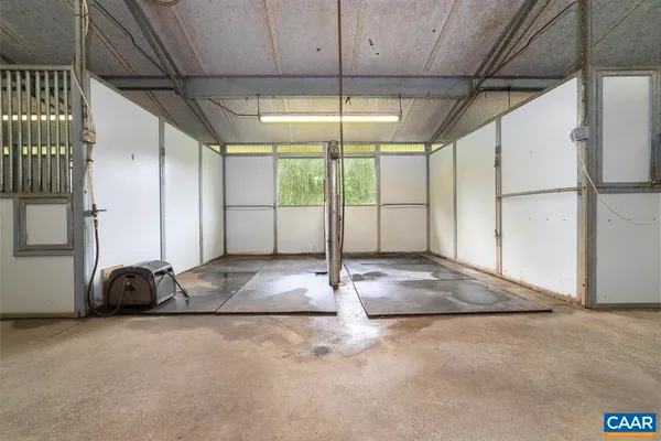 a view of a lake with a house