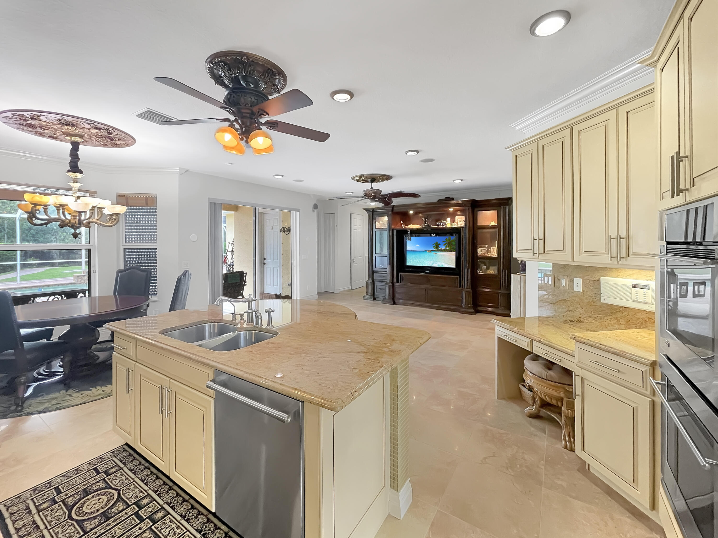 299 Southwest Lost River Road Stuart, FL 34997 - Photo 9 of 27 Kitchen to Family Room