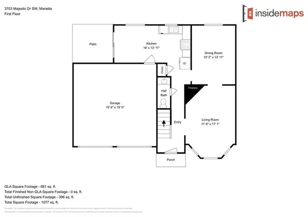 $2,075 | 3703 Majestic Drive Southwest, Marietta, GA 30060