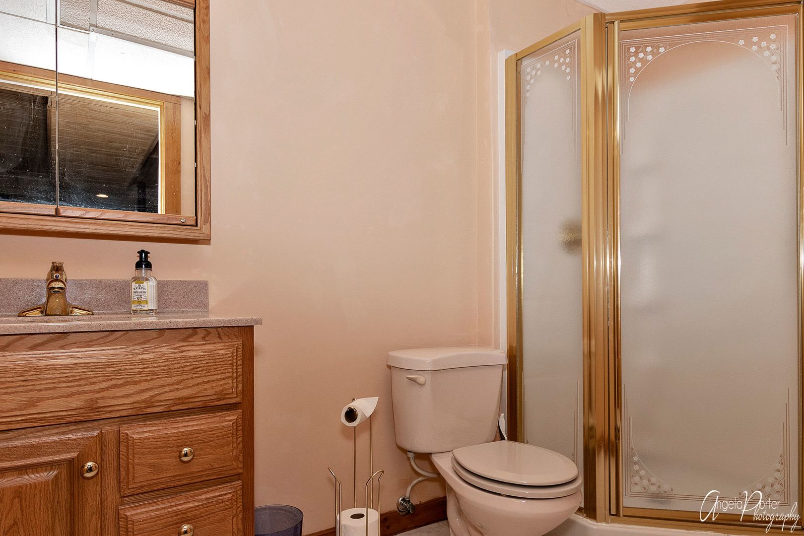 38304 North Briar Road Spring Grove, IL 60081 - Photo 22 of 39 a bathroom with a granite countertop toilet sink and mirror