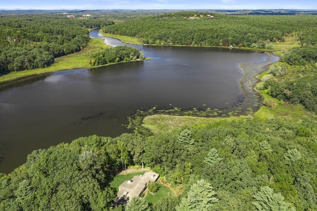 263 Old Concord Road Lincoln, MA 01773 - Photo 36 of 41 an aerial view of a residential houses with outdoor space and trees