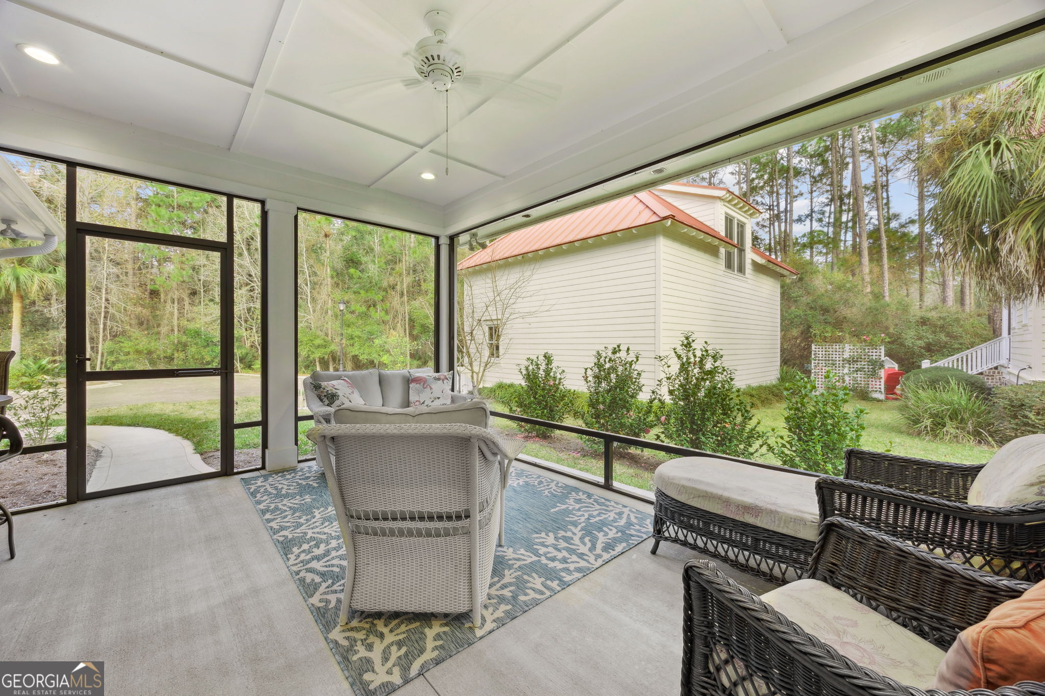 212 Placid Road St. Marys, GA 31558 - Photo 31 of 75 a balcony with furniture and a potted plant