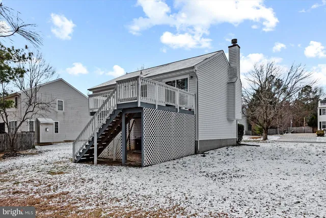 a view of a house with a snow