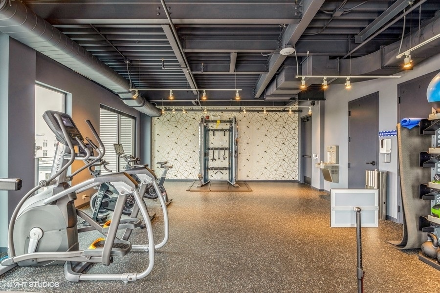 1220 West Jackson Boulevard, Unit 814 Chicago, IL 60607 - Photo 10 of 10 a view of room with gym equipment