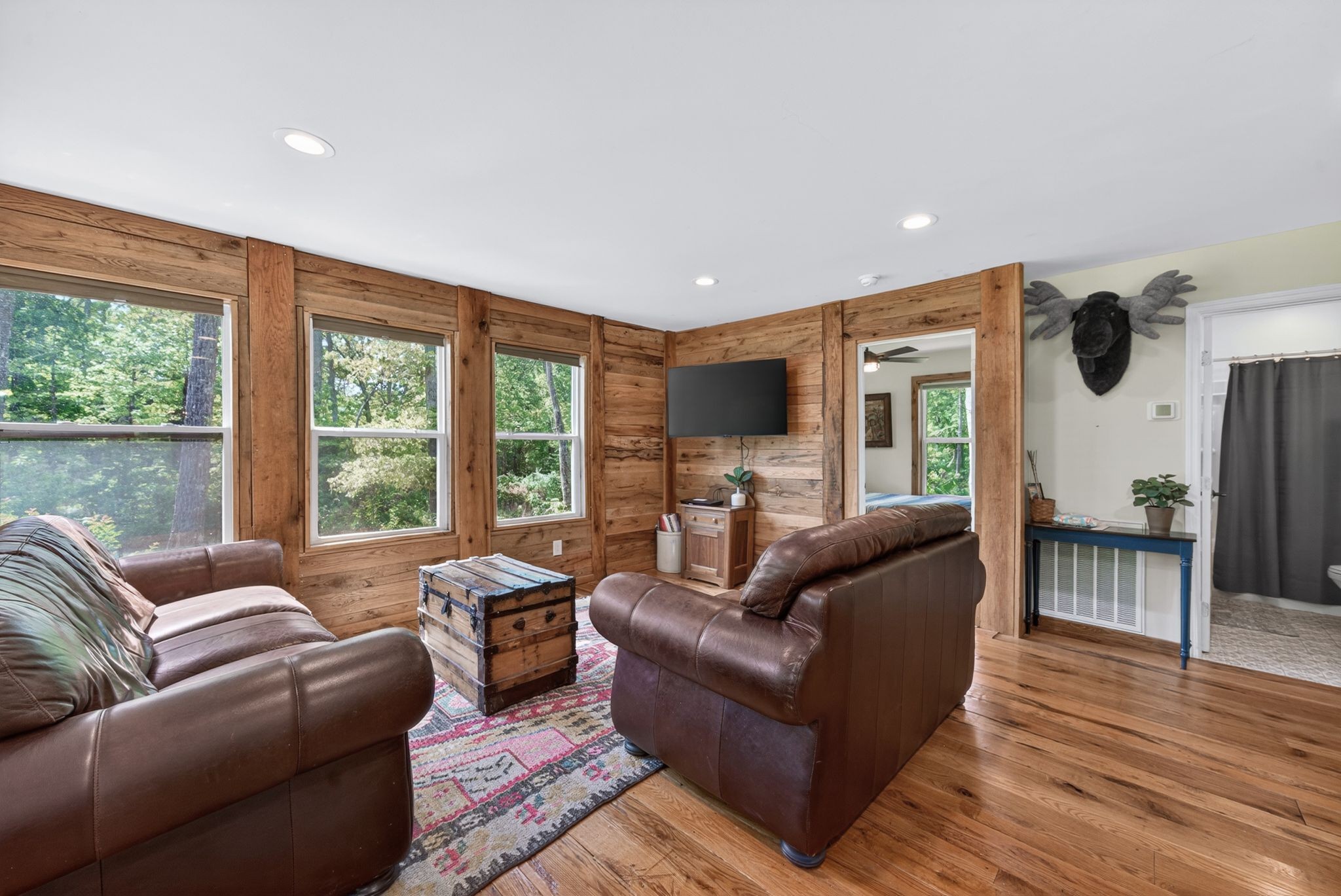 1030 Johnson Hollow Road McEwen, TN 37101 - Photo 18 of 78 a living room with furniture and a large window