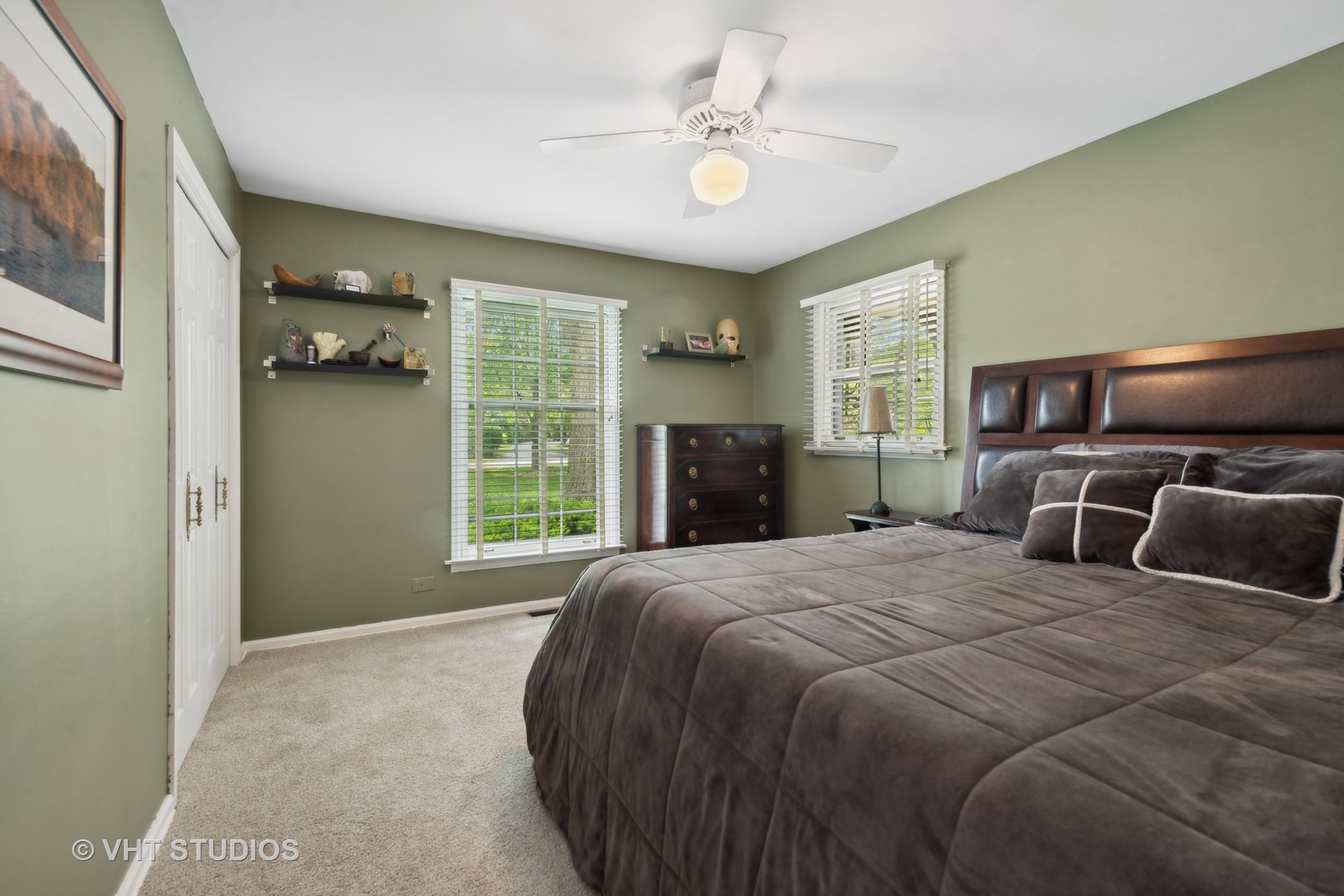 1766 Firth Road Inverness, IL 60067 - Photo 30 of 53 a bedroom with a large bed and flat tv screen