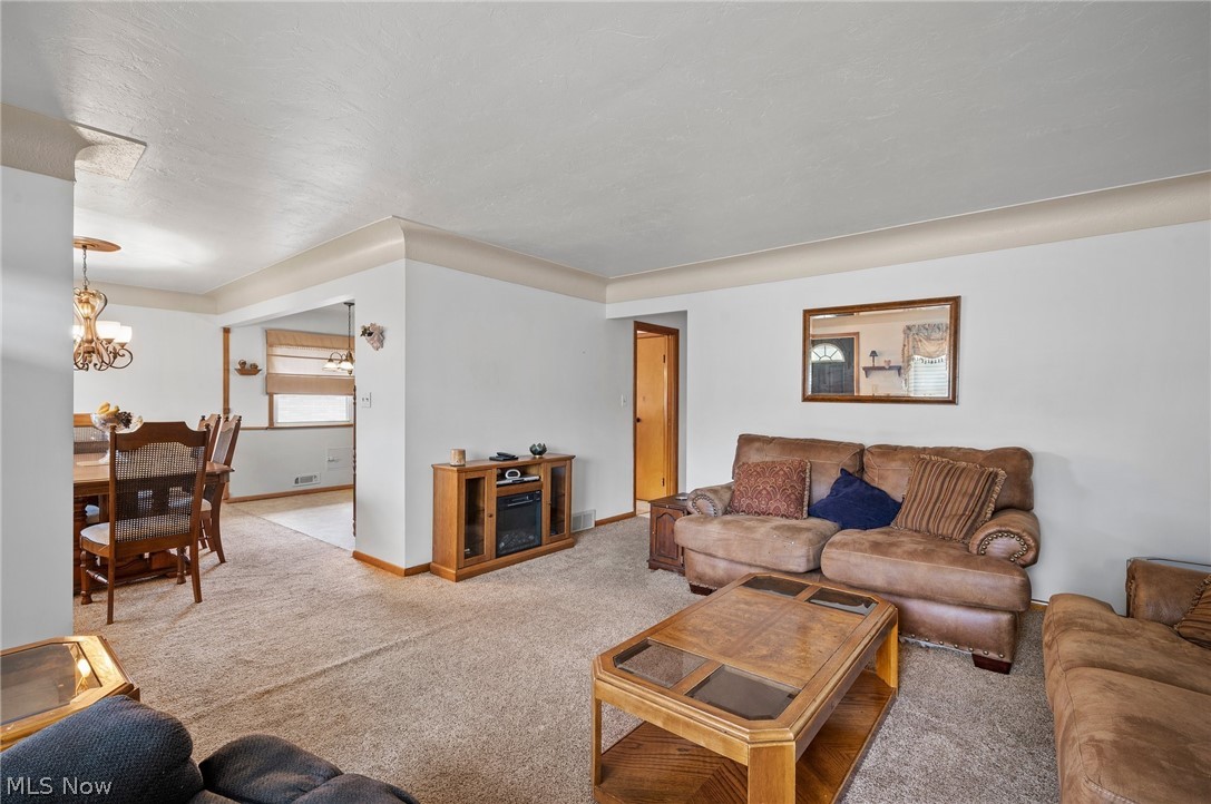 4113 Rabbit Run Drive Brooklyn, OH 44144 - Photo 12 of 28 Living room with carpet