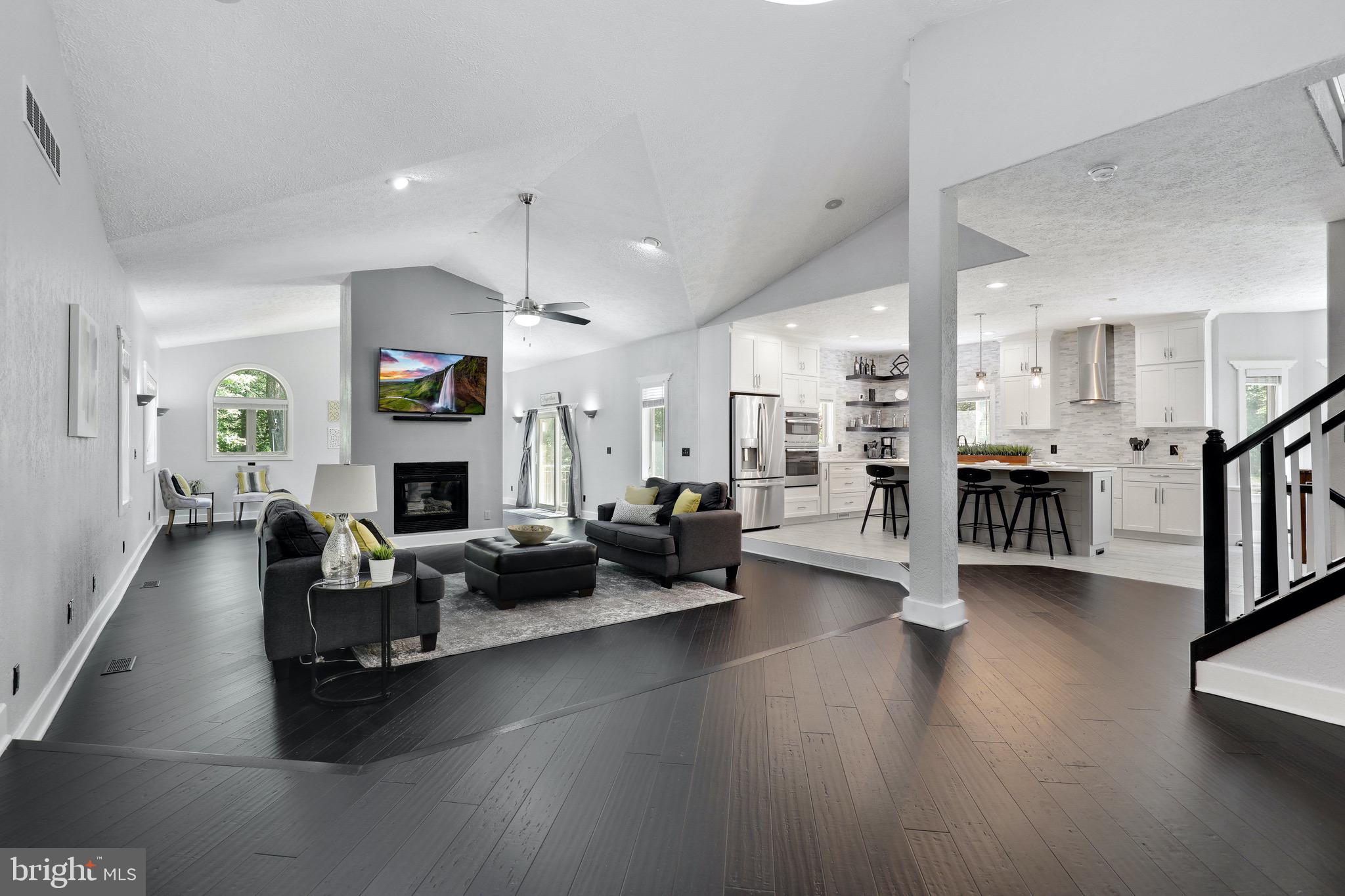 Walk into an open living space