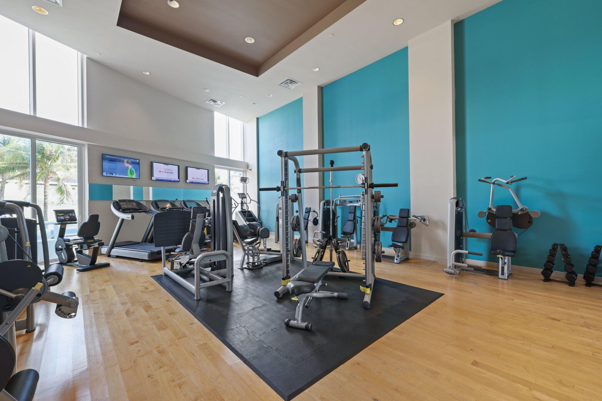 1000 South Ocean Boulevard, Unit 309 Boca Raton, FL 33432 - Photo 43 of 63 a view of a room with gym equipment
