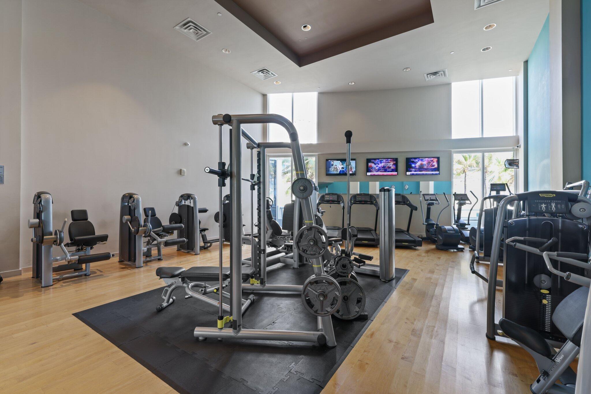 1000 South Ocean Boulevard, Unit 309 Boca Raton, FL 33432 - Photo 44 of 63 a view of a room with gym equipment