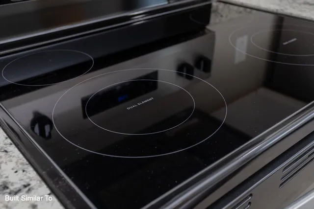 a close view of stove