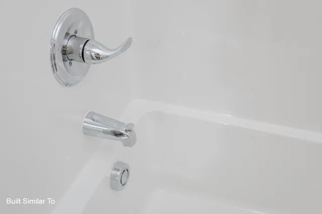 a bathroom with a window