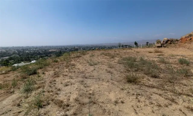 a view of a dry yard