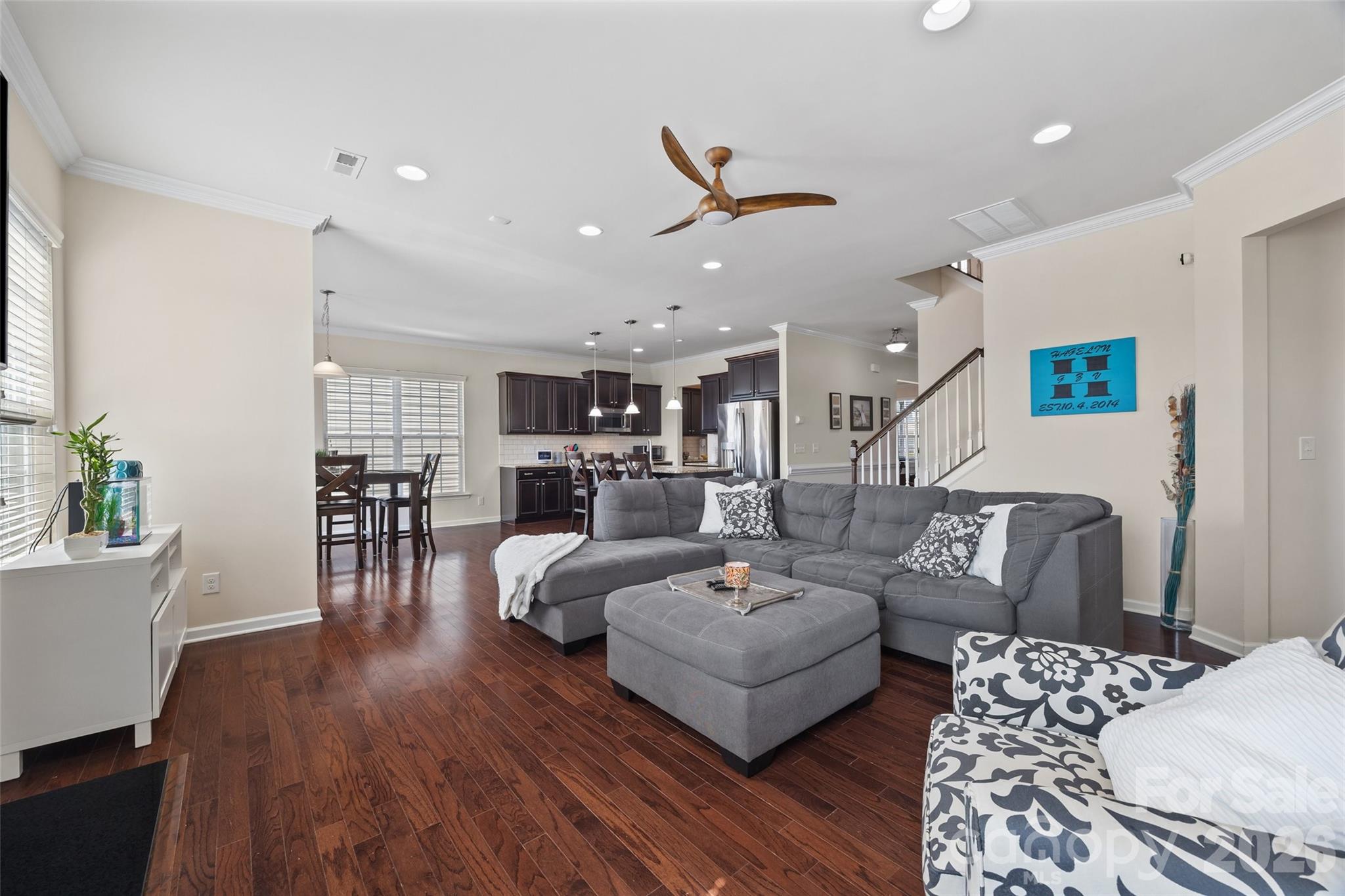 327 Hawks Creek Parkway Fort Mill, SC 29708 - Photo 17 of 48 a living room with furniture and wooden floor