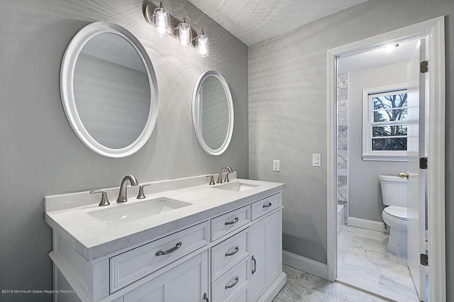 2 Old Farm Road Colts Neck, NJ 07722 - Photo 43 of 56 a bathroom with a sink and a mirror