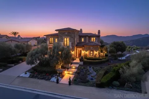 a view of a big yard with potted plants