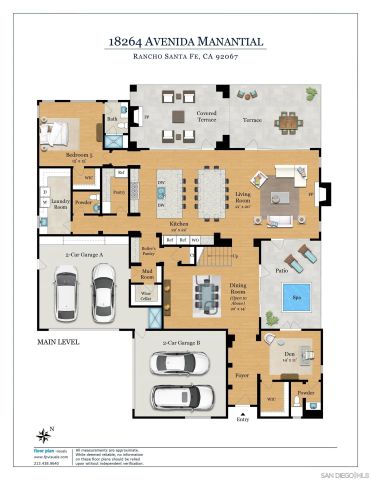 $4,195,000 | 18264 Avenida Manantial, Rancho Santa Fe, CA 92067