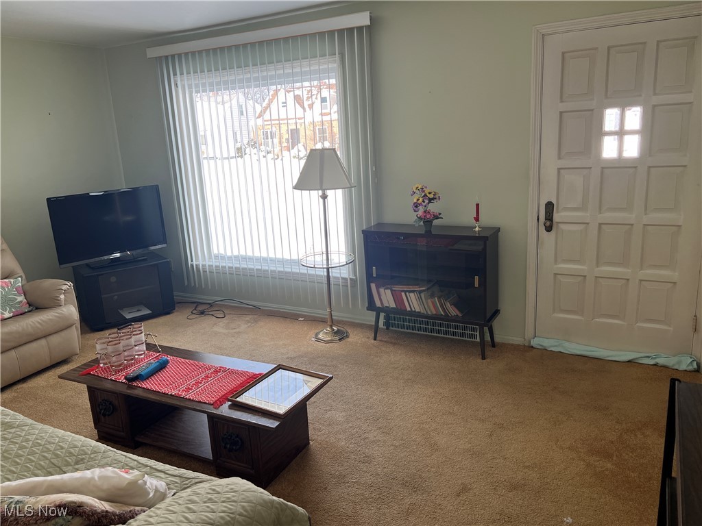 21600 Franklin Road Maple Heights, OH 44137 - Photo 3 of 14 Carpeted living area with healthy amount of natural light