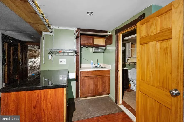 a view of an empty room