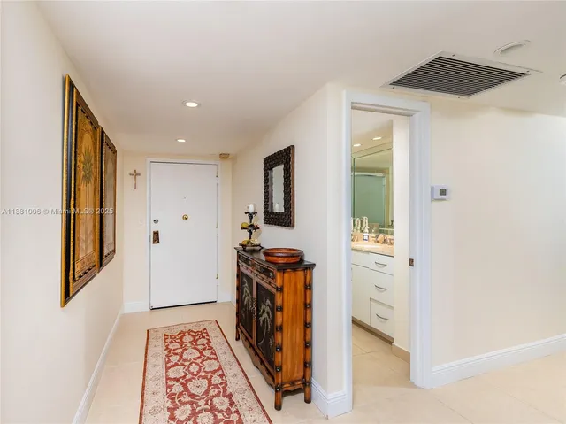 a view of an entryway door