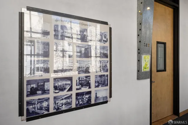 a view of a roof with sitting area