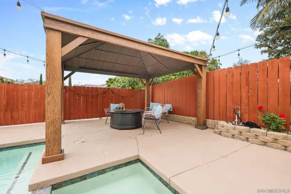 a view of outdoor space with a patio