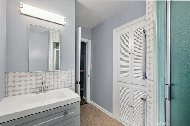 a bathroom with a sink and a bathtub
