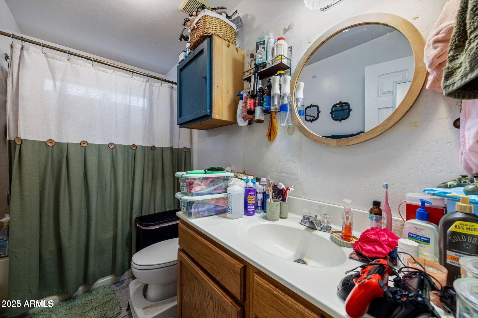 2870 Mustang Trail Overgaard, AZ 85933 - Photo 2 of 17 a bathroom with a sink mirror and toilet