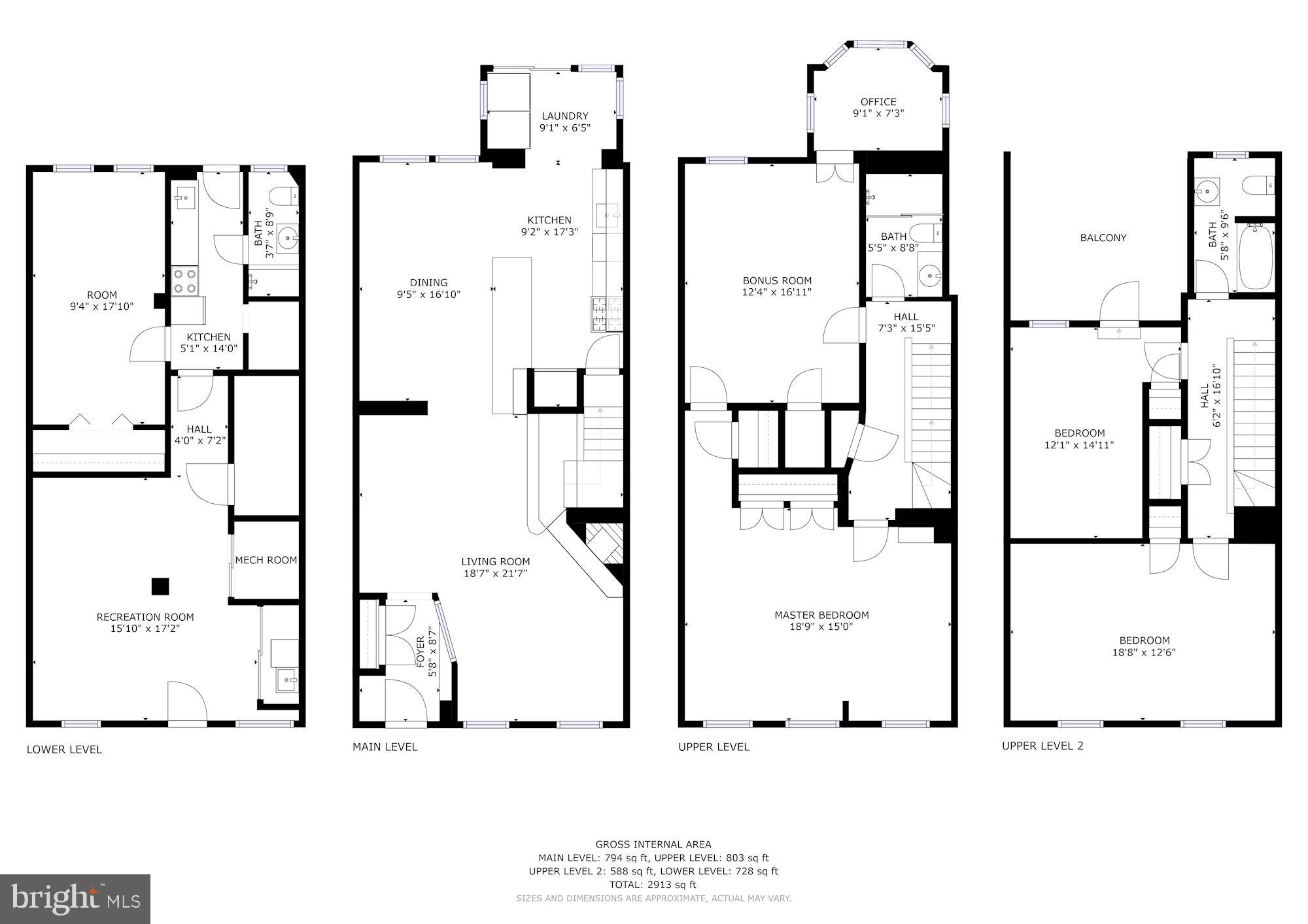 2051 Park Road Northwest Washington, DC 20010 - Photo 32 of 32 Floor Plans