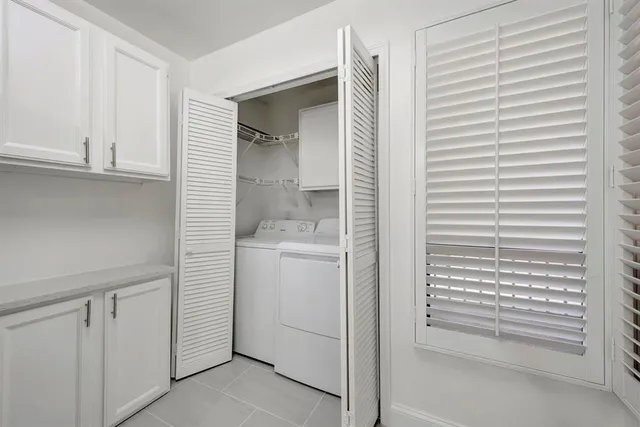 a view of a lake with a city