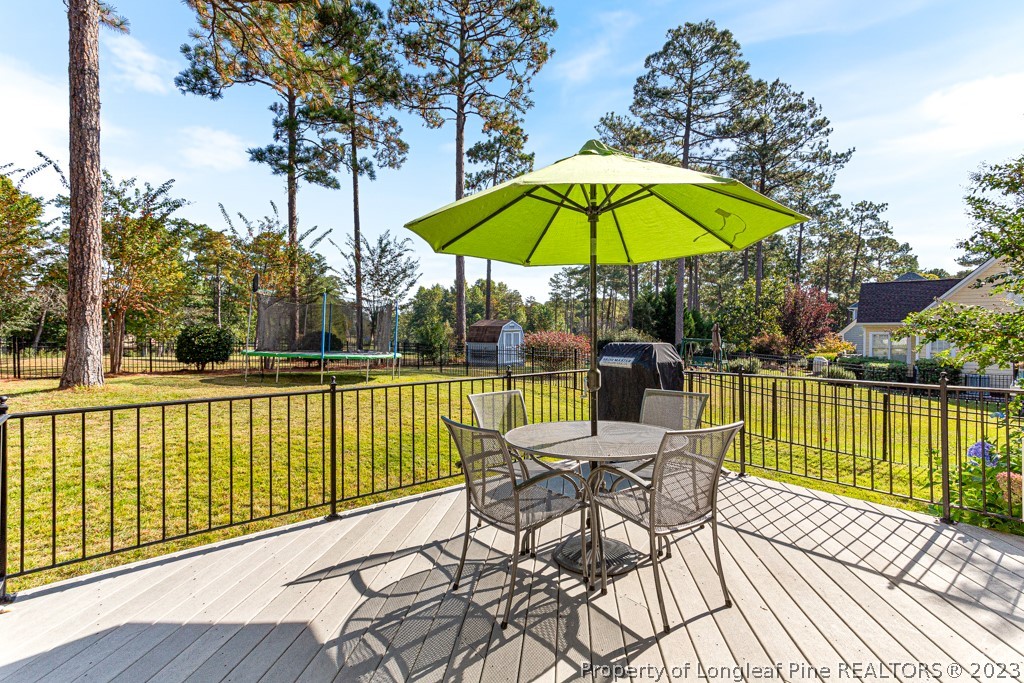 645 Little Bridge Road Fayetteville, NC 28311 - Photo 40 of 49 a view of a chair and tables in the balcony