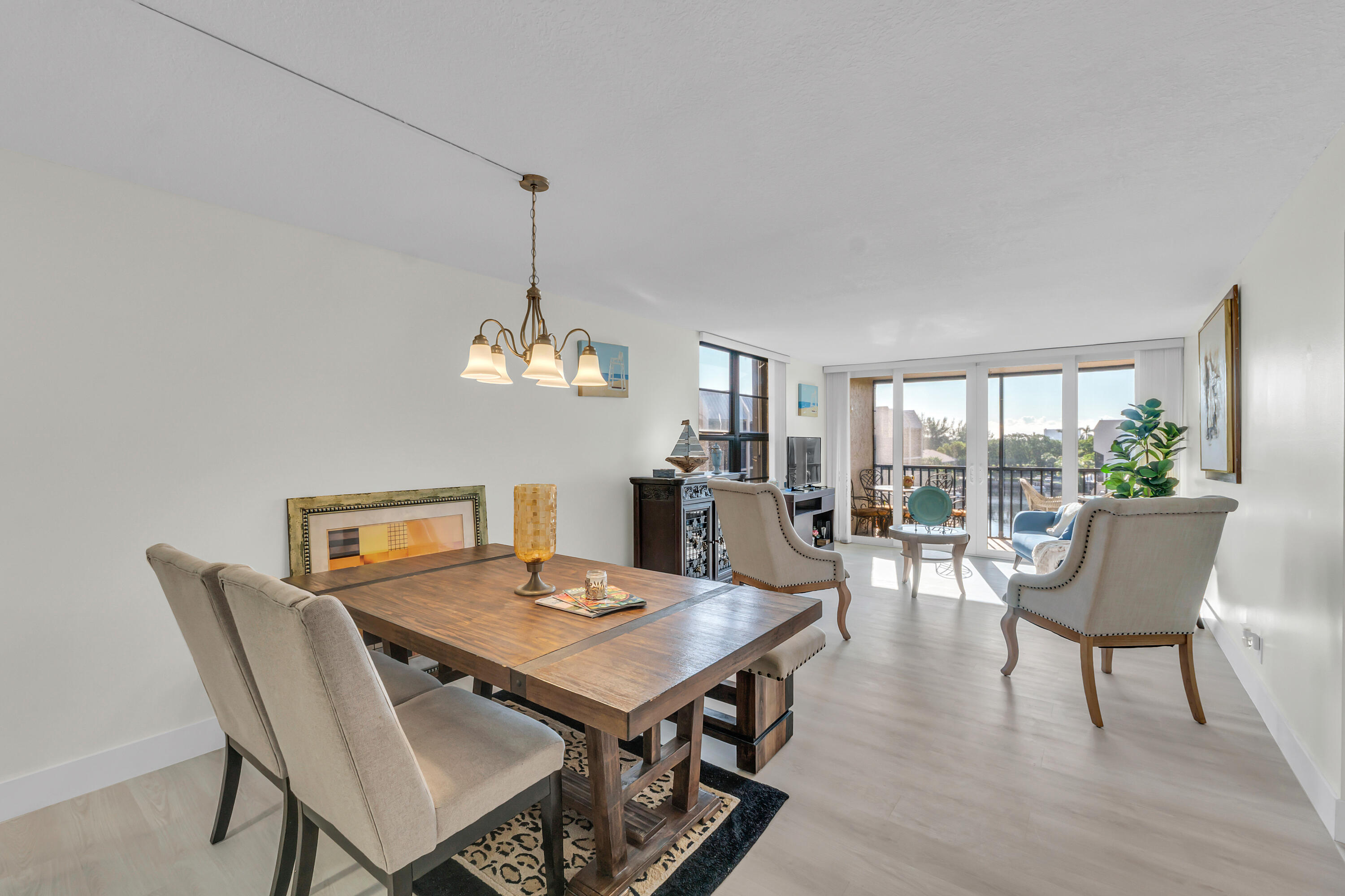 4 Royal Palm Way, Unit 601 Boca Raton, FL 33432 - Photo 11 of 34 a view of a dining room with furniture window and outside view