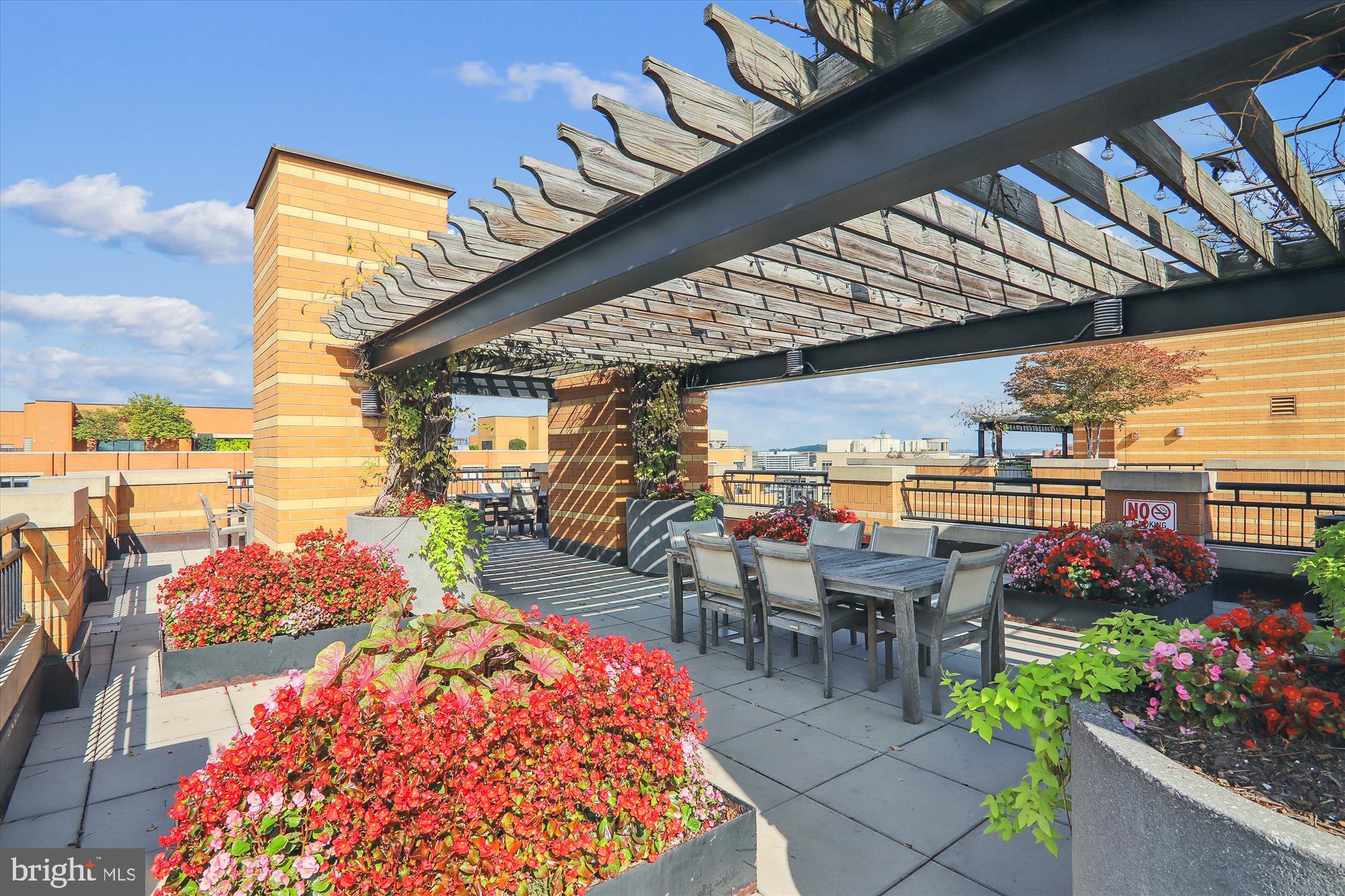 400 Massachusetts Avenue Northwest, Unit 608 Washington, DC 20001 - Photo 21 of 25 a outdoor space with lots of fruit on the table and chairs