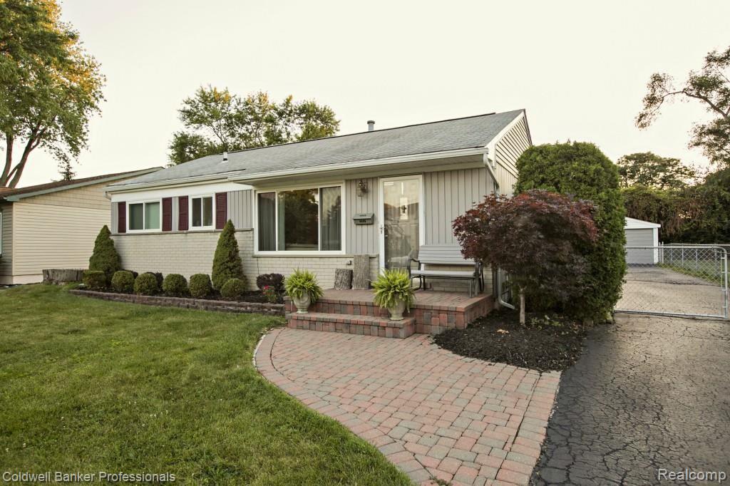 4009 Kent Road Royal Oak, MI 48073 - Photo 1 of 41 Exterior with Beautiful Landscaping and Brick Pavers