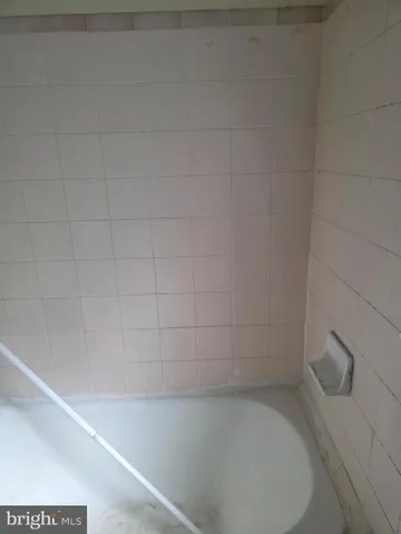 a close up of a bathtub