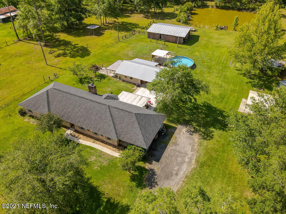 1241 D B Hicks Road Bryceville, FL 32009 - Photo 32 of 33 Drone Overhead - View 3