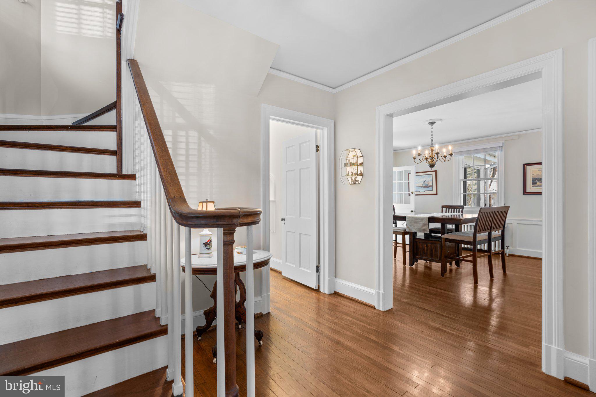 2 St Dunstans Garth Baltimore, MD 21212 - Photo 45 of 45 a view of a hallway with furniture and wooden floor