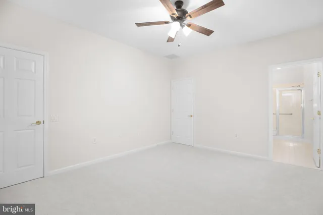 a view of an empty room