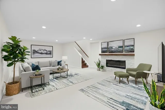 a view of a house with a large window