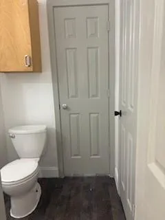 a bathroom with a toilet and a vanity