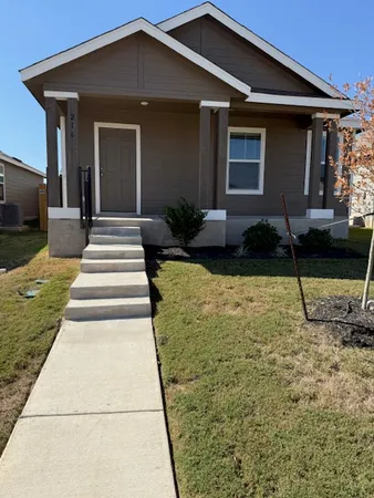 a front view of a house