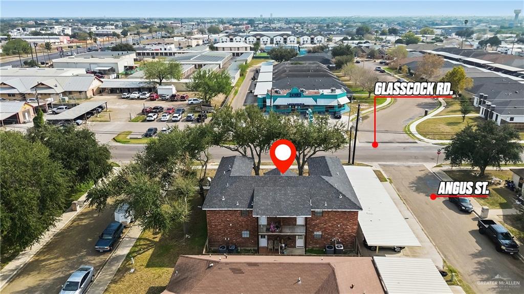 1918 Angus Street, Unit 2 Mission, TX 78572 - Photo 18 of 18 an aerial view of residential houses with outdoor space