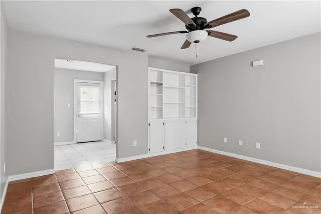 a view of an empty room