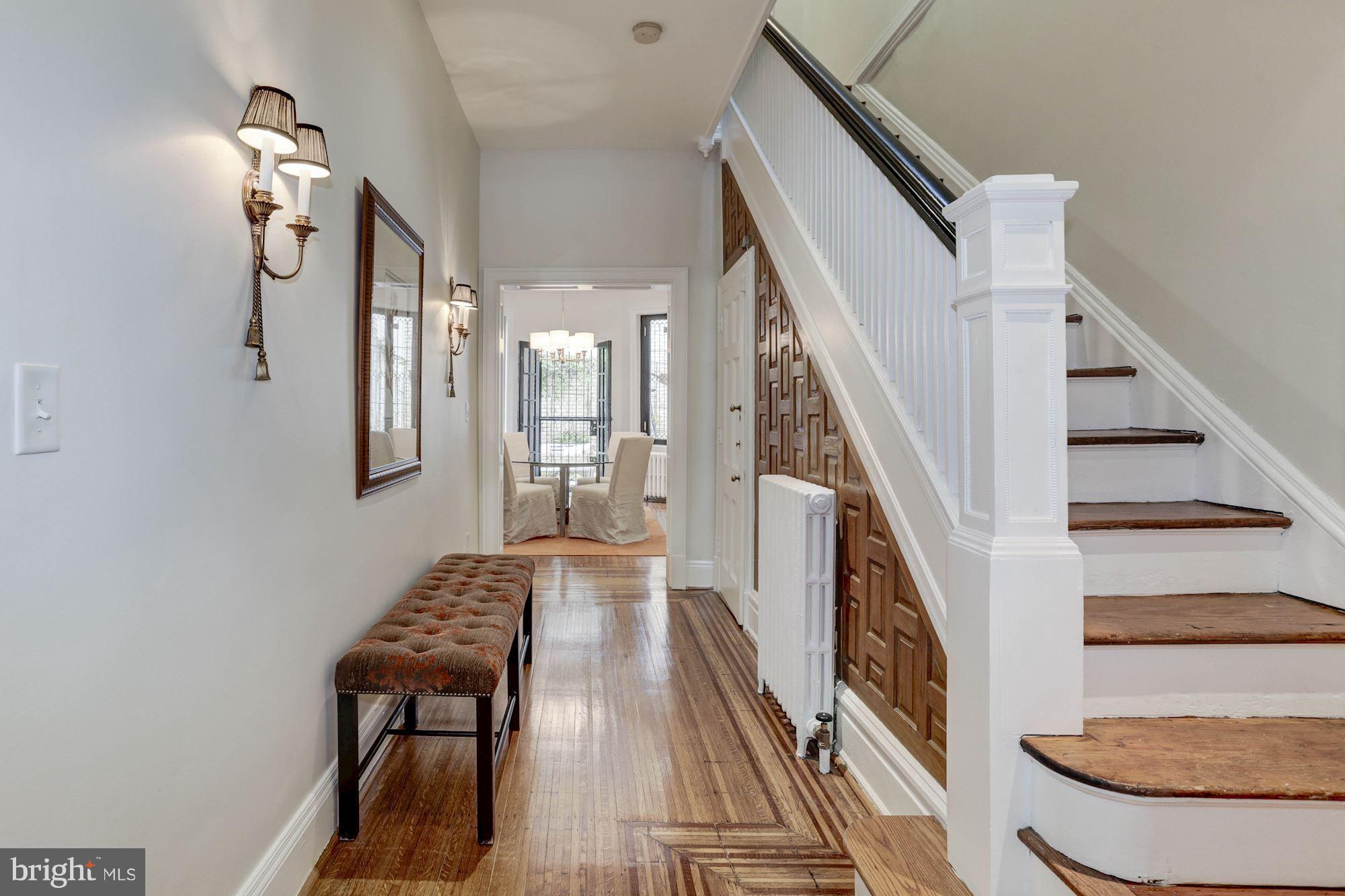 1615 21st Street Northwest Washington, DC 20009 - Photo 7 of 30 a view of entryway and hall with wooden floor