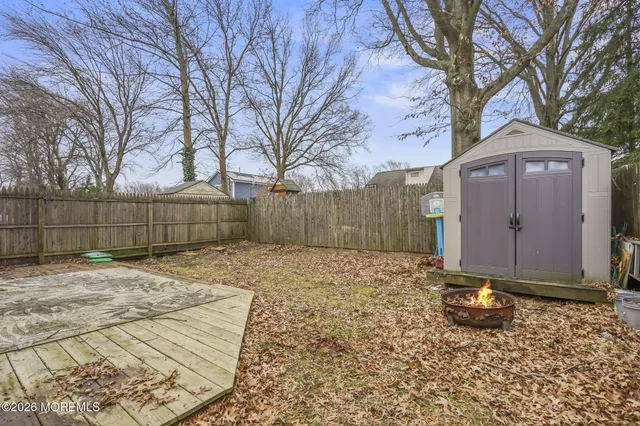 a backyard of a house