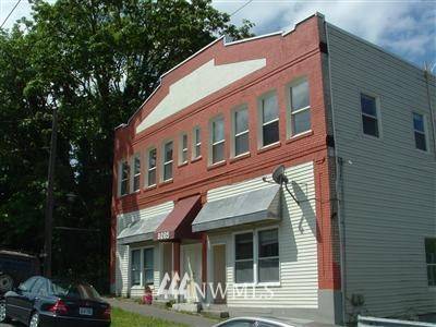 a front view of a building