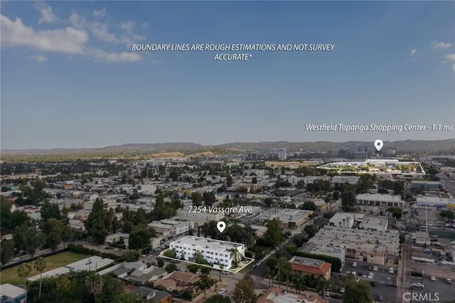 an aerial view of a city