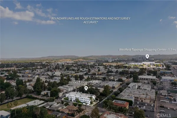 an aerial view of a city